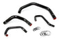 HPS Performance High Temp Reinforced Silicone Radiator Coolant Hose Kit Black 57-1301-BLK