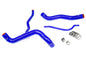 HPS Performance High Temp Reinforced Silicone Radiator Coolant Hose Kit Blue 57-1304-BLUE