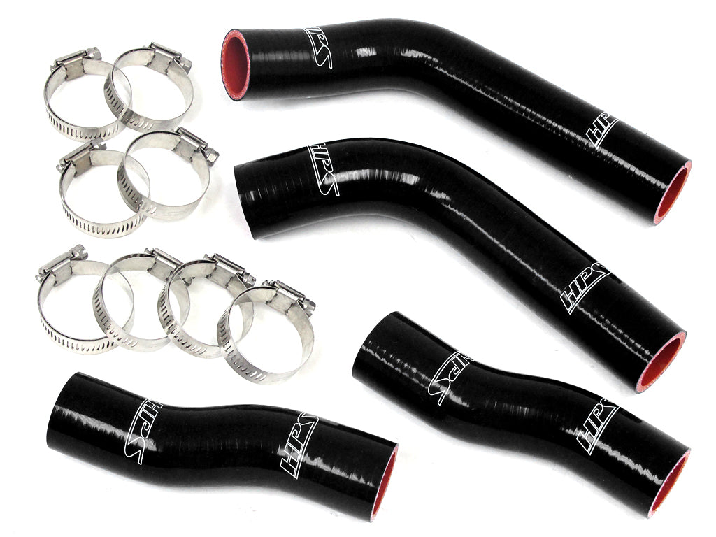 HPS Performance High Temp Reinforced Silicone Radiator Coolant Hose Kit Black 57-1315-BLK