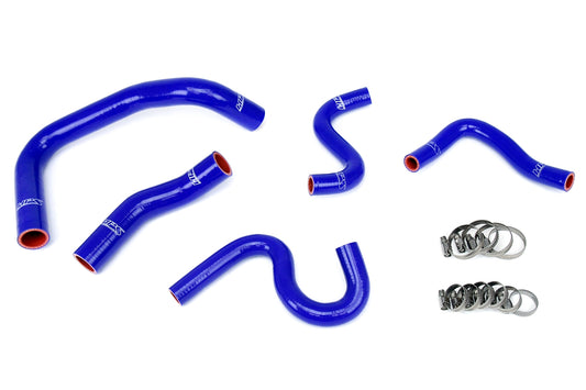 HPS Performance High Temp Reinforced Silicone Radiator and Heater Coolant Hose Kit Blue 57-1337-BLUE