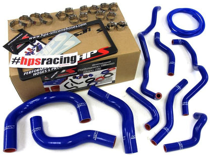 HPS Performance High Temp Reinforced Silicone Radiator and Heater Coolant Hose Kit, Blue, Scion iQ 1.3L (08-14), 57-1341-BLUE