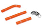 HPS Performance High Temp Reinforced Silicone Radiator Coolant Hose Kit Orange 57-1355-ORG