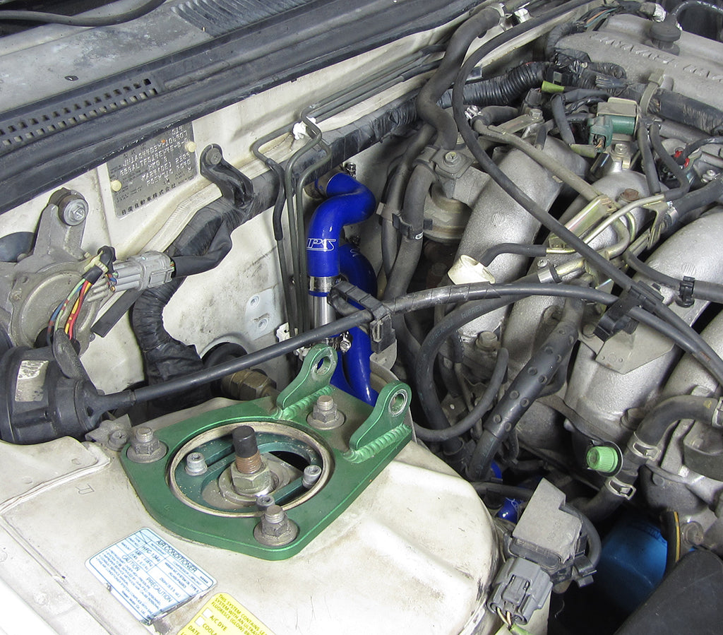 HPS Performance High Temp Reinforced Silicone Heater Coolant Hose Kit, Blue, 1995-1998 Nissan 240SX KA24DE