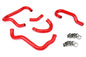 HPS Performance High Temp Reinforced Silicone Heater Coolant Hose Kit Red 57-1415-RED