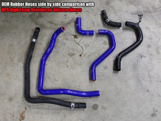 HPS Performance High Temp Reinforced Silicone Heater Coolant Hose Kit, Blue, 89-95 Toyota 4Runner/ Pickup 22RE Non Turbo EFI LHD