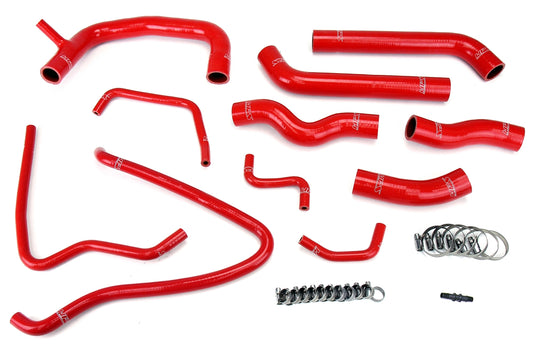 HPS Performance High Temp Reinforced Silicone Radiator Coolant Hose Kit Red 57-1432-RED
