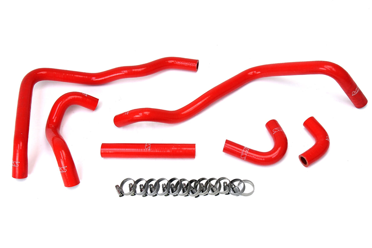 HPS Performance High Temp Reinforced Silicone Heater Coolant Hose Kit Red 57-1433-RED