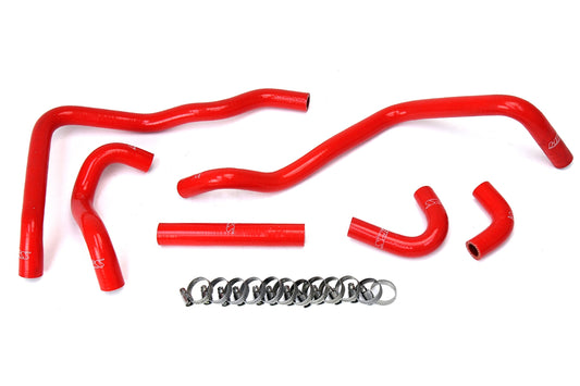 HPS Performance High Temp Reinforced Silicone Heater Coolant Hose Kit Red 57-1433-RED