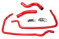 HPS Performance High Temp Reinforced Silicone Radiator and Heater Coolant Hose Kit Red 57-1449-RED