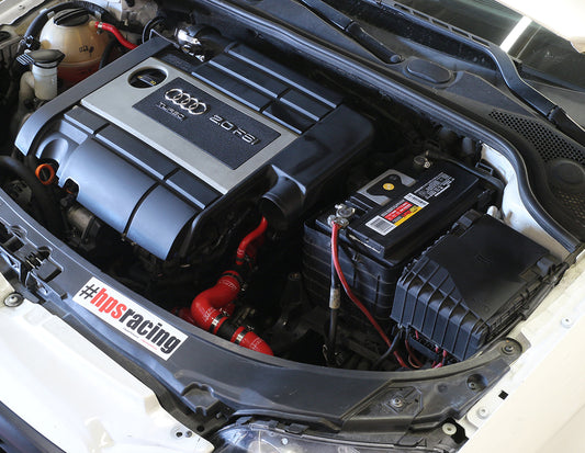 HPS Performance High Temp Reinforced Silicone Radiator and Ancillary Coolant Hose Kit, Red, 06-08 Audi A3/ VW JETTA/ GTI/ 07-09 EOS