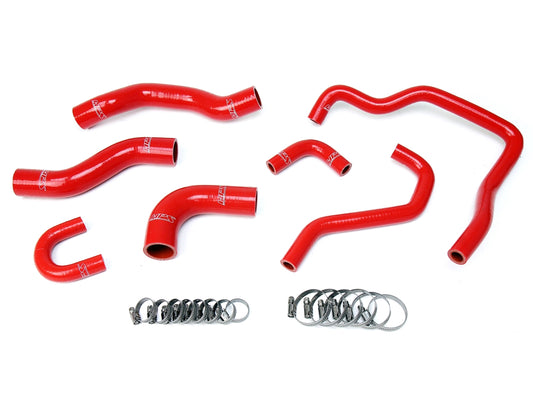 HPS Performance High Temp Reinforced Silicone Radiator and Heater Coolant Hose Kit Red 57-1478-RED