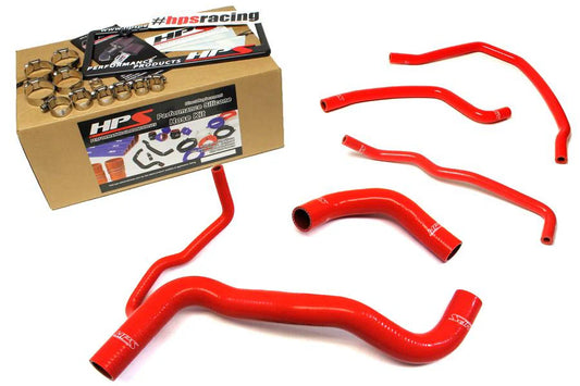 HPS Performance High Temp Reinforced Silicone Radiator Coolant Hose Kit, Red, Scion tC (11-15), 57-1479-RED