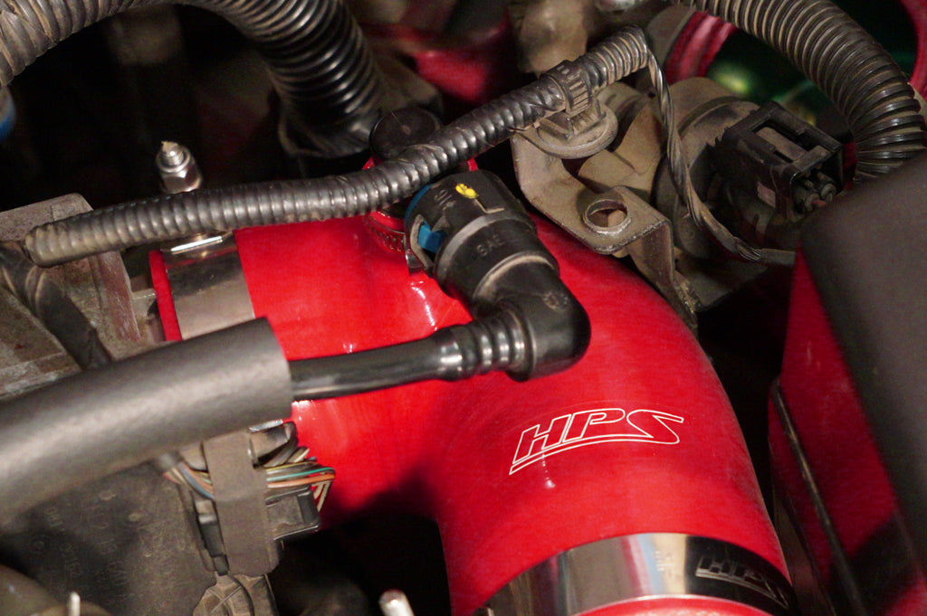 HPS Performance High Temp Reinforced Silicone Air Intake Hose Kit, Black, 2006-2008 Mazda MX-5 Miata NC1 2.0L