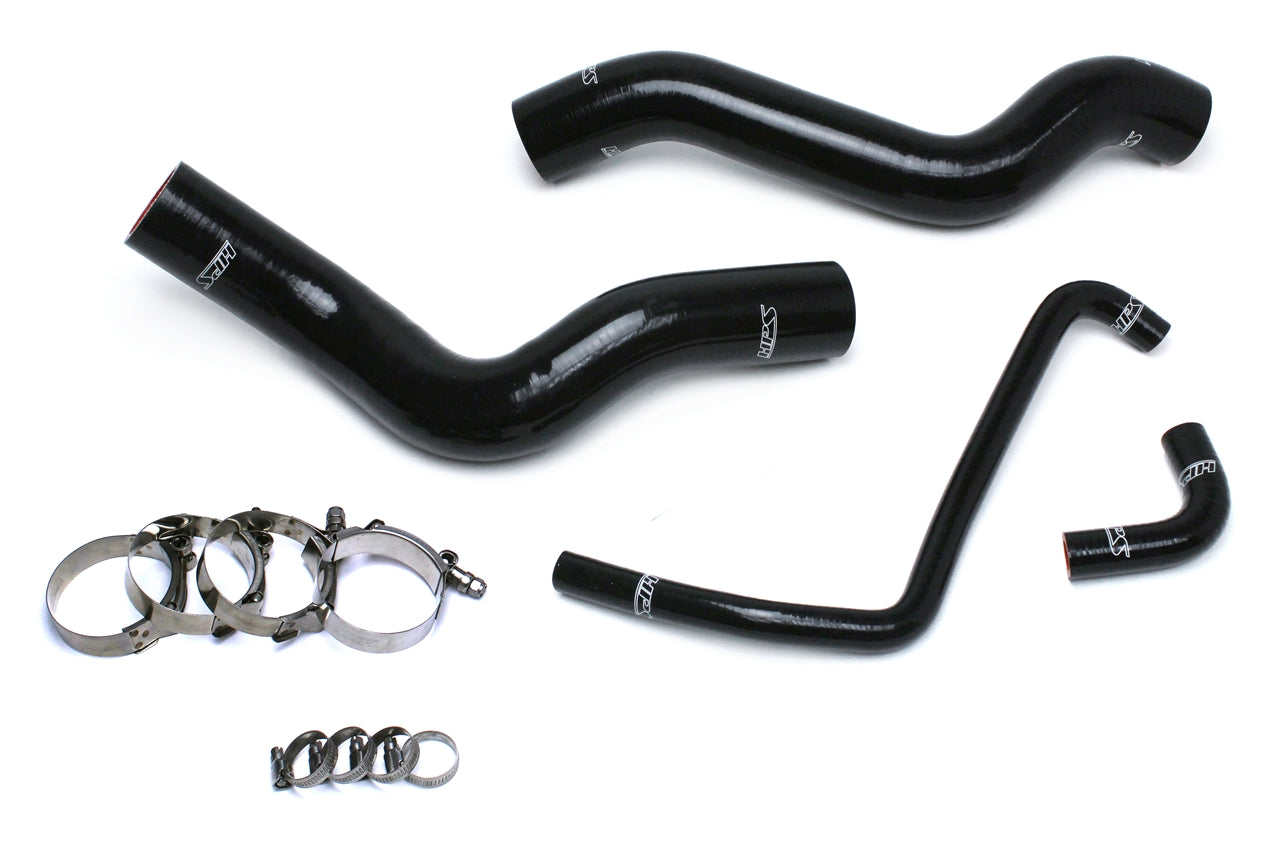HPS Performance High Temp Reinforced Silicone Radiator Coolant Hose Kit Black 57-1503R-BLK