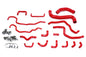 HPS Performance High Temp Reinforced Silicone Radiator and Heater Coolant Hose Kit Red 57-1516-RED