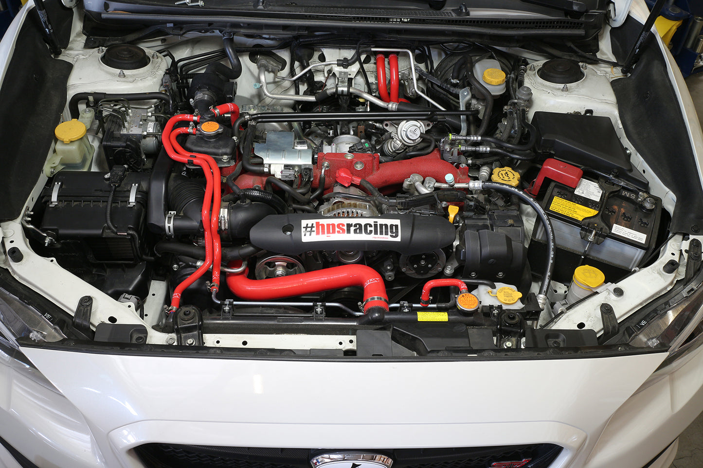 HPS Performance High Temp Reinforced Silicone Radiator and Heater Coolant Hose Kit, Red, 2015-2016 Subaru WRX STI 2.5L Turbo