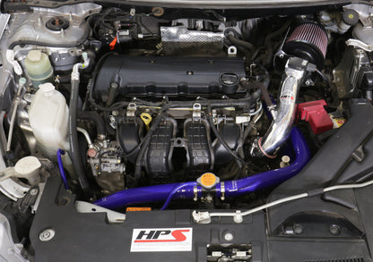 HPS Performance High Temp Reinforced Silicone Radiator Coolant Hose Kit, Blue, Mitsubishi Lancer 2.0L 2.4L DE ES GTS (08-17), 57-1530-BLUE