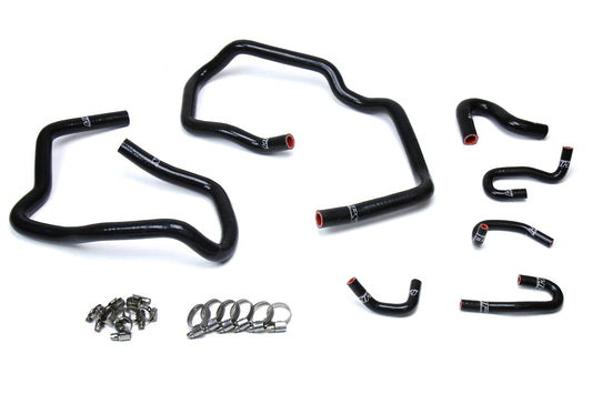 HPS Performance High Temp Reinforced Silicone Heater Coolant Hose Kit Black 57-1547-BLK
