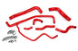 HPS Performance High Temp Reinforced Silicone Radiator and Heater Coolant Hose Kit Red 57-1583-RED