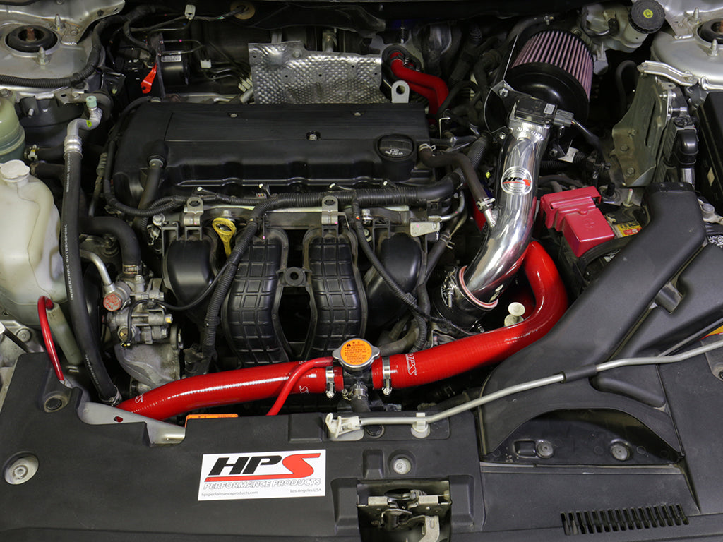 HPS Performance High Temp Reinforced Silicone Radiator and Heater Coolant Hose Kit, Red, Mitsubishi Lancer 2.0L 2.4L DE ES GTS (08-17), 57-1609-RED