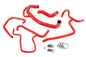 HPS Performance High Temp Reinforced Silicone Radiator and Heater Coolant Hose Kit Red 57-1616-RED