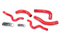 HPS Performance High Temp Reinforced Silicone Radiator Coolant Hose Kit Red 57-1630-RED