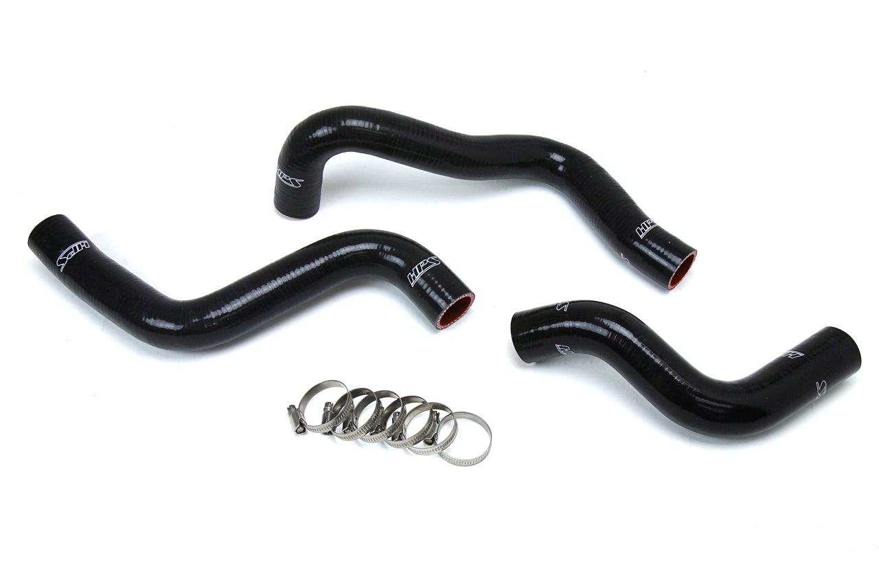 HPS Performance High Temp Reinforced Silicone Radiator Coolant Hose Kit Black 57-1634-BLK