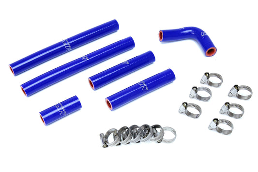 HPS Performance High Temp Reinforced Silicone Heater Coolant Hose Kit Blue 57-1638-BLUE