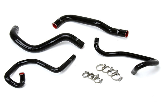 HPS Performance High Temp Reinforced Silicone Radiator and Heater Coolant Hose Kit Black 57-1640-BLK