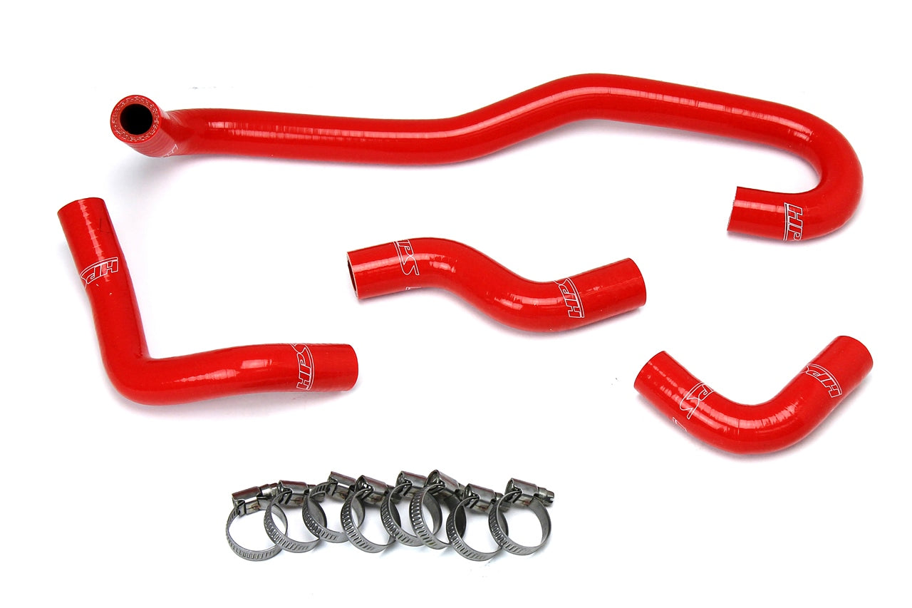 HPS Performance High Temp Reinforced Silicone Heater Coolant Hose Kit Red 57-1655-RED