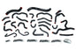 HPS Performance High Temp Reinforced Silicone Radiator and Heater Coolant Hose Kit Black 57-1670-BLK