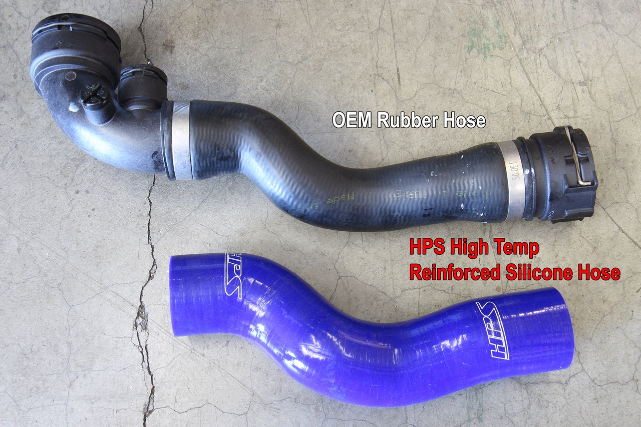 HPS Performance High Temp Reinforced Silicone Radiator and Heater Coolant Hose Kit, Red, 57-2076-RED
