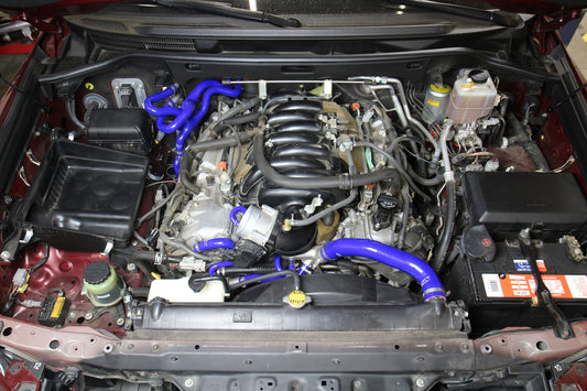 HPS Performance High Temp Reinforced Silicone Radiator and Heater Coolant Hose Kit, Blue, 17-18 Lexus LX570/ Toyota Land Cruiser 5.7L V8