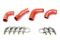 HPS Performance Silicone Transmission Oil Cooler Coolant Hose Kit Mack Trucks 2007-2016 MP7 Engine Replace OE Part # 85134464  21794125  21251570  21794132  21794129 Orange 57-1722