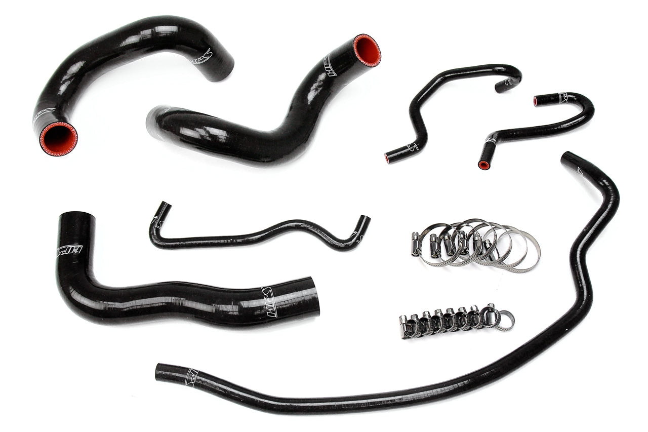 HPS Performance High Temp Reinforced Silicone Radiator Coolant Hose Kit Black 57-1724-BLK