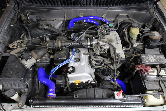 HPS Performance High Temp Reinforced Silicone Radiator and Heater Coolant Hose Kit, Blue, 1995-2004 Toyota Tacoma 2.4L/2.7L 4Cyl