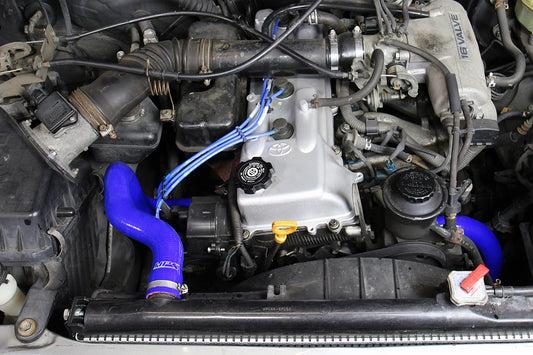 HPS Performance High Temp Reinforced Silicone Radiator Coolant Hose Kit, Blue, 1995-2004 Toyota Tacoma 2.4L 4Cyl