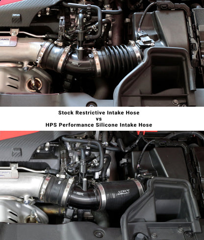 HPS Performance High Temp Reinforced Silicone Air Intake Hose Kit, Blue, 2017-2021 Honda Civic Type R 2.0L Turbo