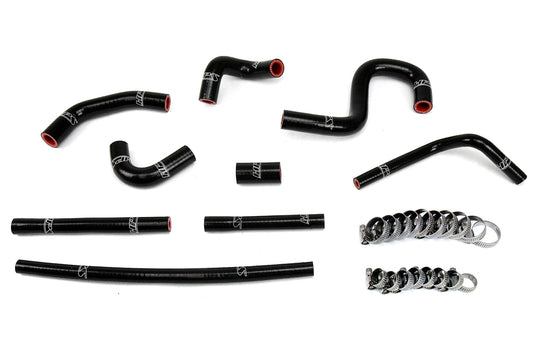 HPS Performance High Temp Reinforced Silicone Heater Coolant Hose Kit Black 57-1798-BLK