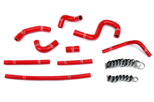 HPS Performance High Temp Reinforced Silicone Heater Coolant Hose Kit Red 57-1798-RED