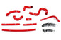 HPS Performance High Temp Reinforced Silicone Heater Coolant Hose Kit Red 57-1798-RED