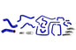 HPS Performance High Temp Reinforced Silicone Radiator Heater and Ancillary Coolant Hose Kit Blue 57-1814-BLUE