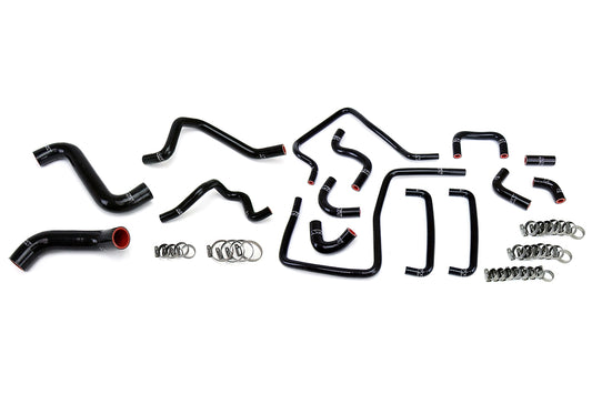 HPS Performance High Temp Reinforced Silicone Radiator Heater and Ancillary Coolant Hose Kit Black 57-1815-BLK