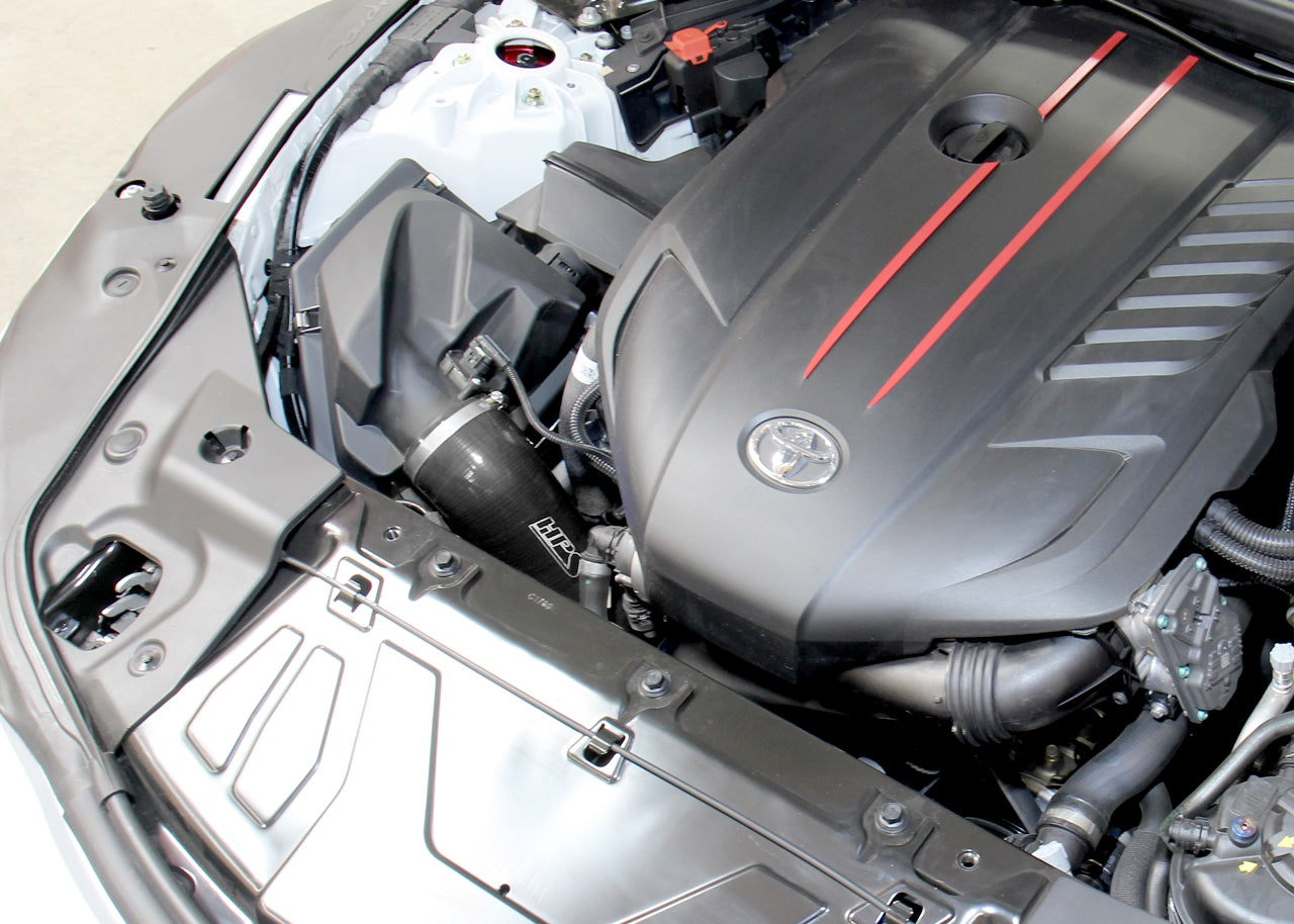HPS Performance High Temp Reinforced Silicone Air Intake Hose Kit, Black, 19-24 BMW Z4 M40i/ 20-24 Toyota Supra 3.0L Turbo