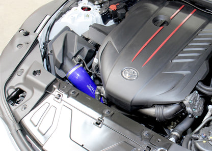 HPS Performance High Temp Reinforced Silicone Air Intake Hose Kit, Blue, 19-24 BMW Z4 M40i/ 20-24 Toyota Supra 3.0L Turbo