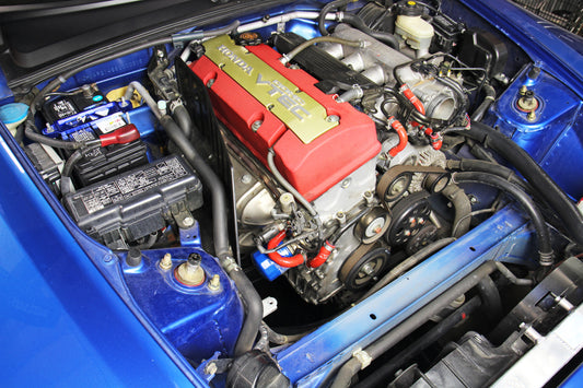 HPS Performance High Temp Reinforced Silicone Oil Cooler and Throttle Body Coolant Hose Kit, Red, 2006-2009 Honda S2000 2.2L