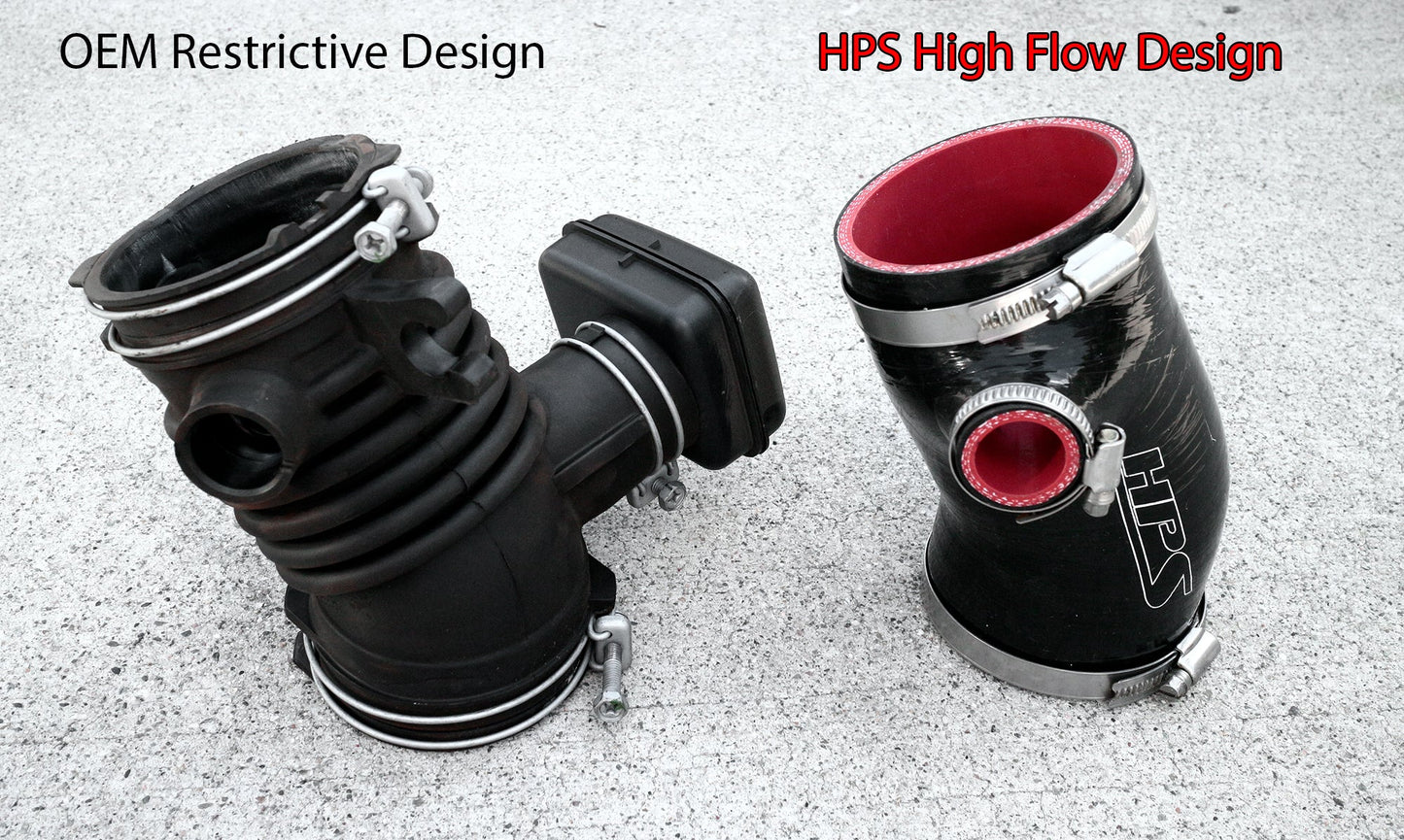 HPS Performance High Temp Reinforced Silicone Air Intake Hose Kit, Red, 2016-2022 Lexus RX350 3.5L V6