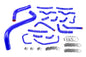 HPS Performance High Temp Reinforced Silicone Radiator and Heater Coolant Hose Kit Blue 57-1912-BLUE