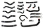 HPS Performance High Temp Reinforced Silicone Heater Coolant Hose Kit Black 57-1913-BLK