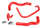 HPS Silicone Radiator and Heater Hose Kit 01-05 Lexus IS300 1JZ-GTE VVT-i from JZS170 Toyota Crown with OEM Style IS300 Radiator Red 57-1960-RED